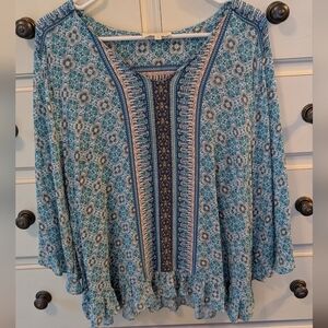 Cynthia Rowley Ruffled Blouse. Size 1X